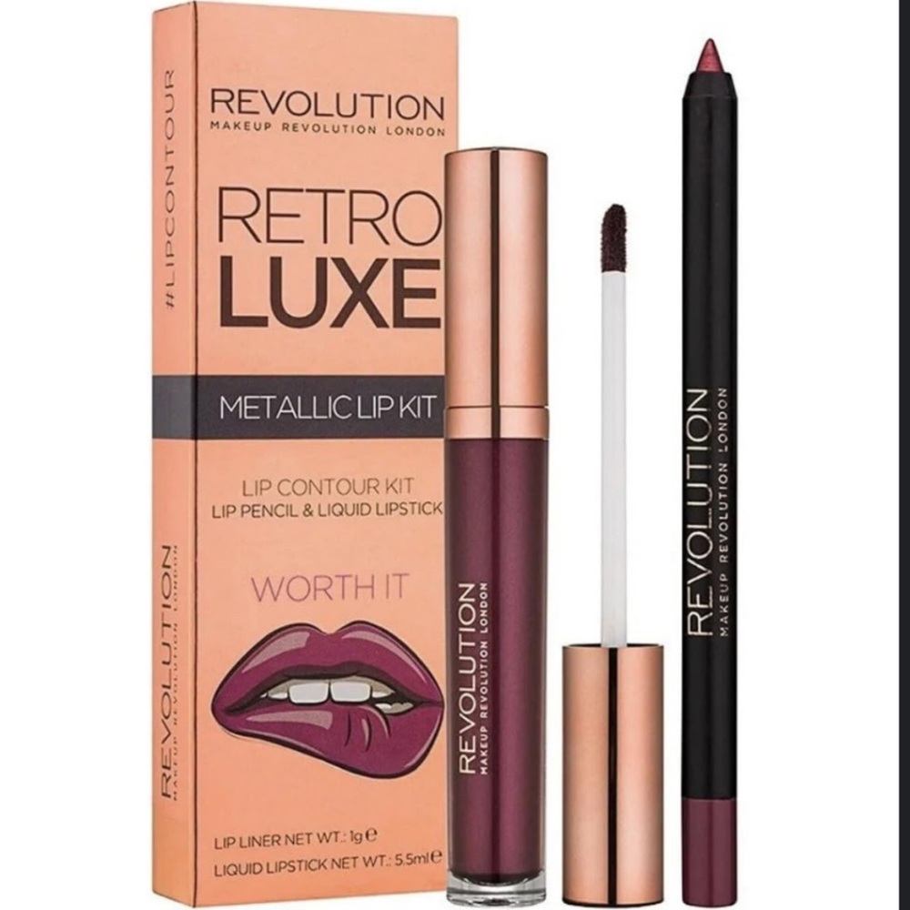 Revolution Retro Luxe Metallic Lip Kit - Worth It